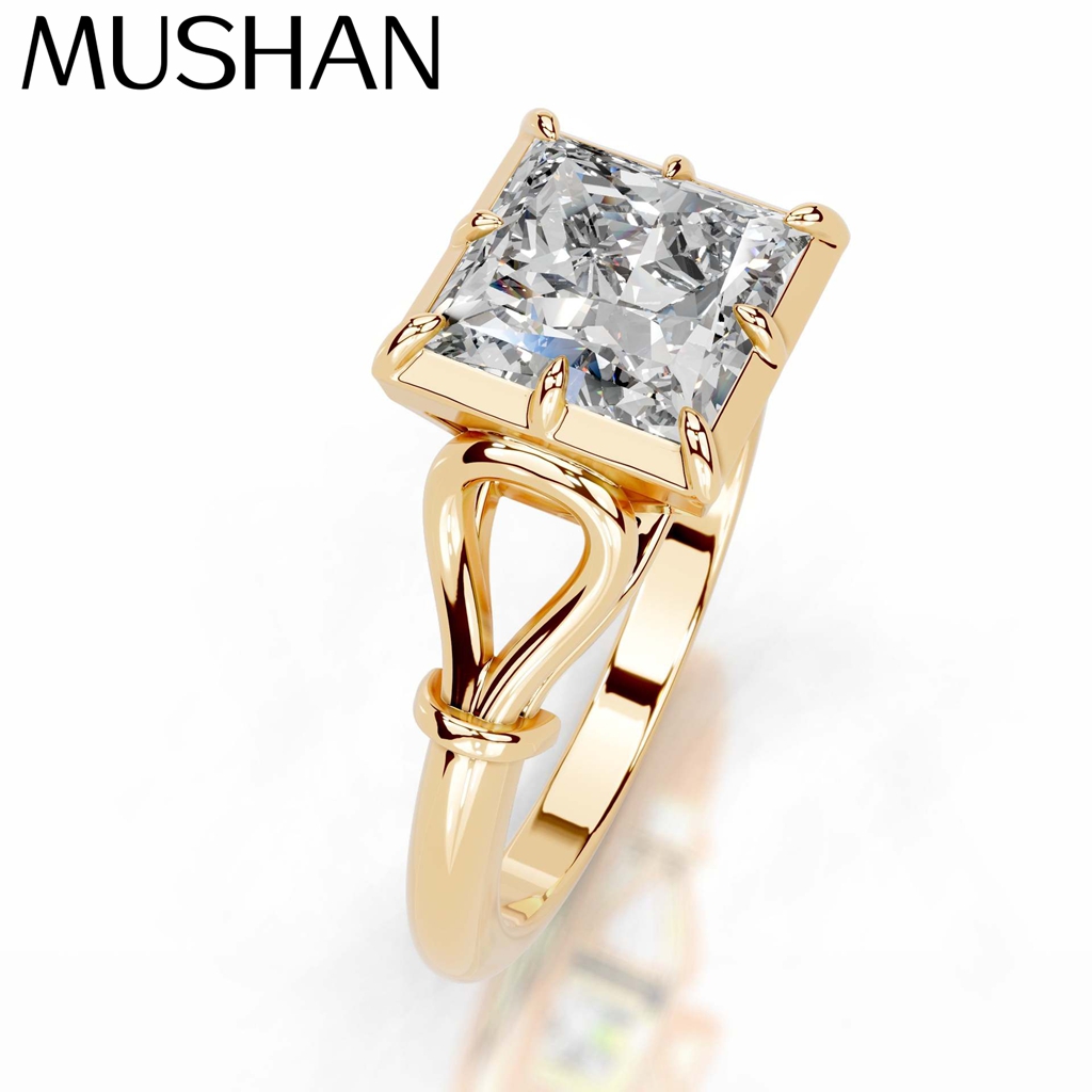 Moissanite Ring - Anillo de Plata de Ley 925