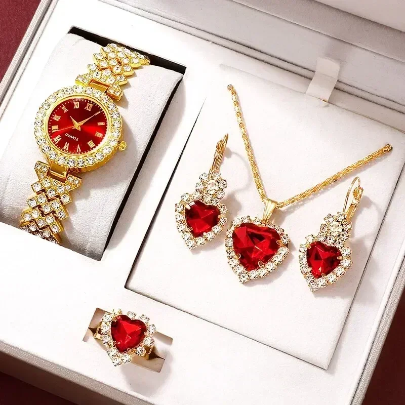 Mystery Jewelry Jar Watches - Reloj de Lujo Dorado para Mujer,