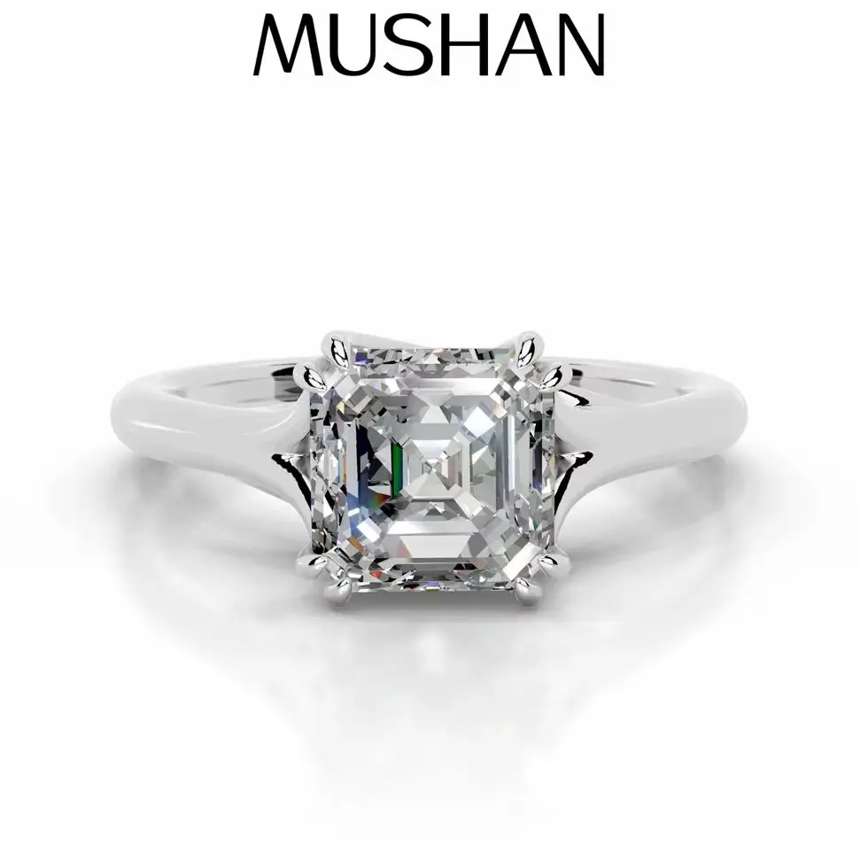 Moissanite Ring - Anillo de Plata de Ley 925