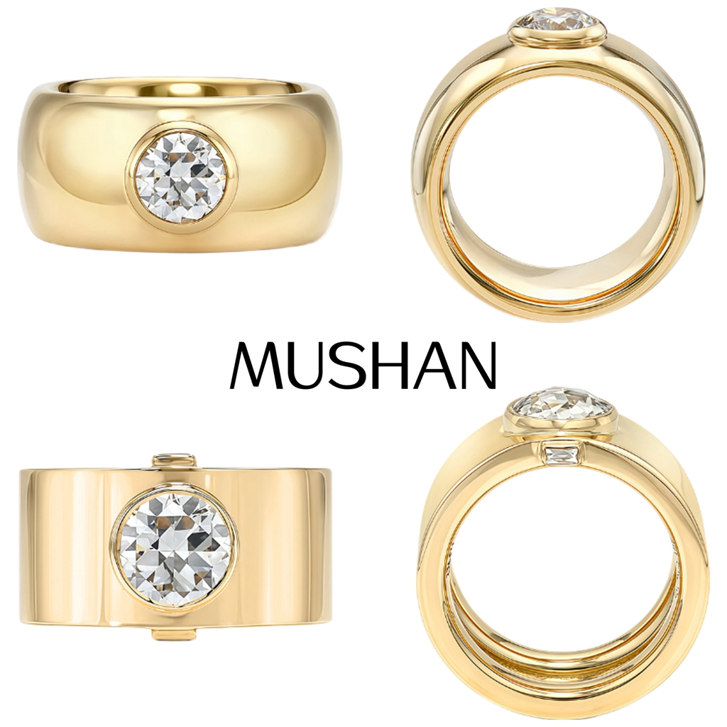Moissanite Ring - Anillo de Plata de Ley 925