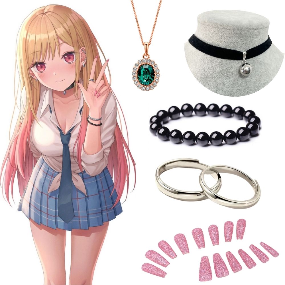 Hoop Earrings - Pendientes y collar de Kitagawa Marin,