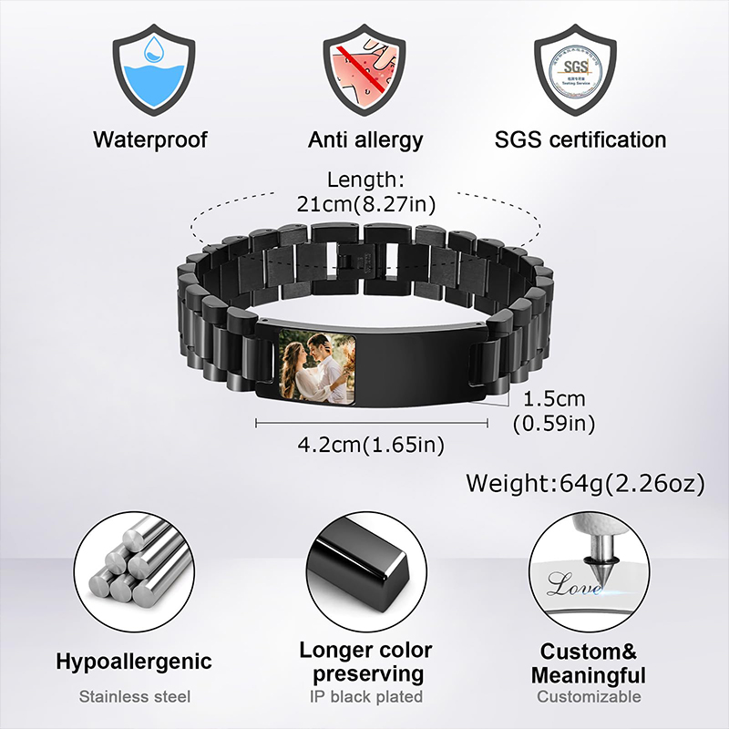 Pulsera con texto de imagen pe - Jewelry Style Watches reseña y precio