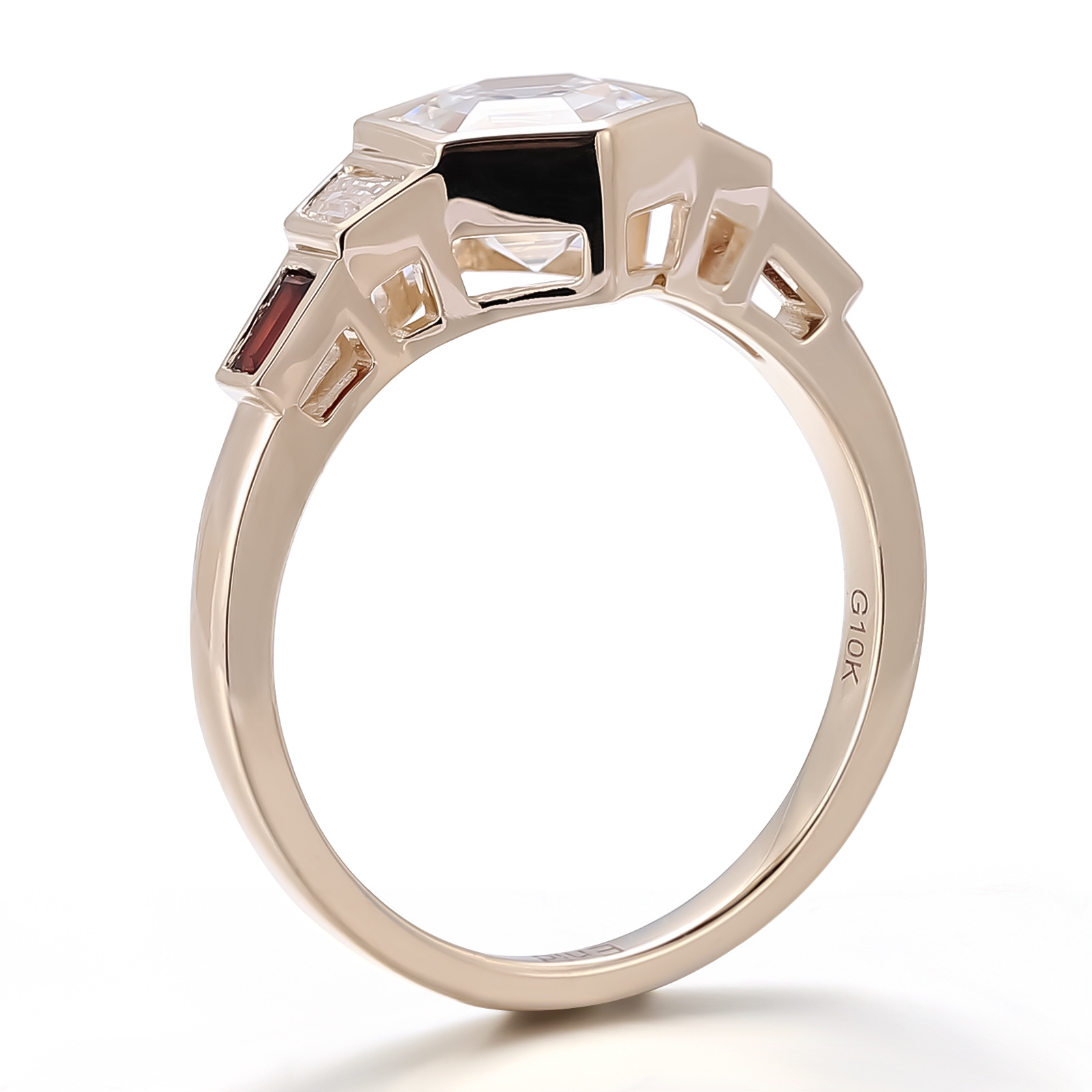 Anillo de Oro 10k 14k 18k y Pl - Moissanite Ring reseña y precio