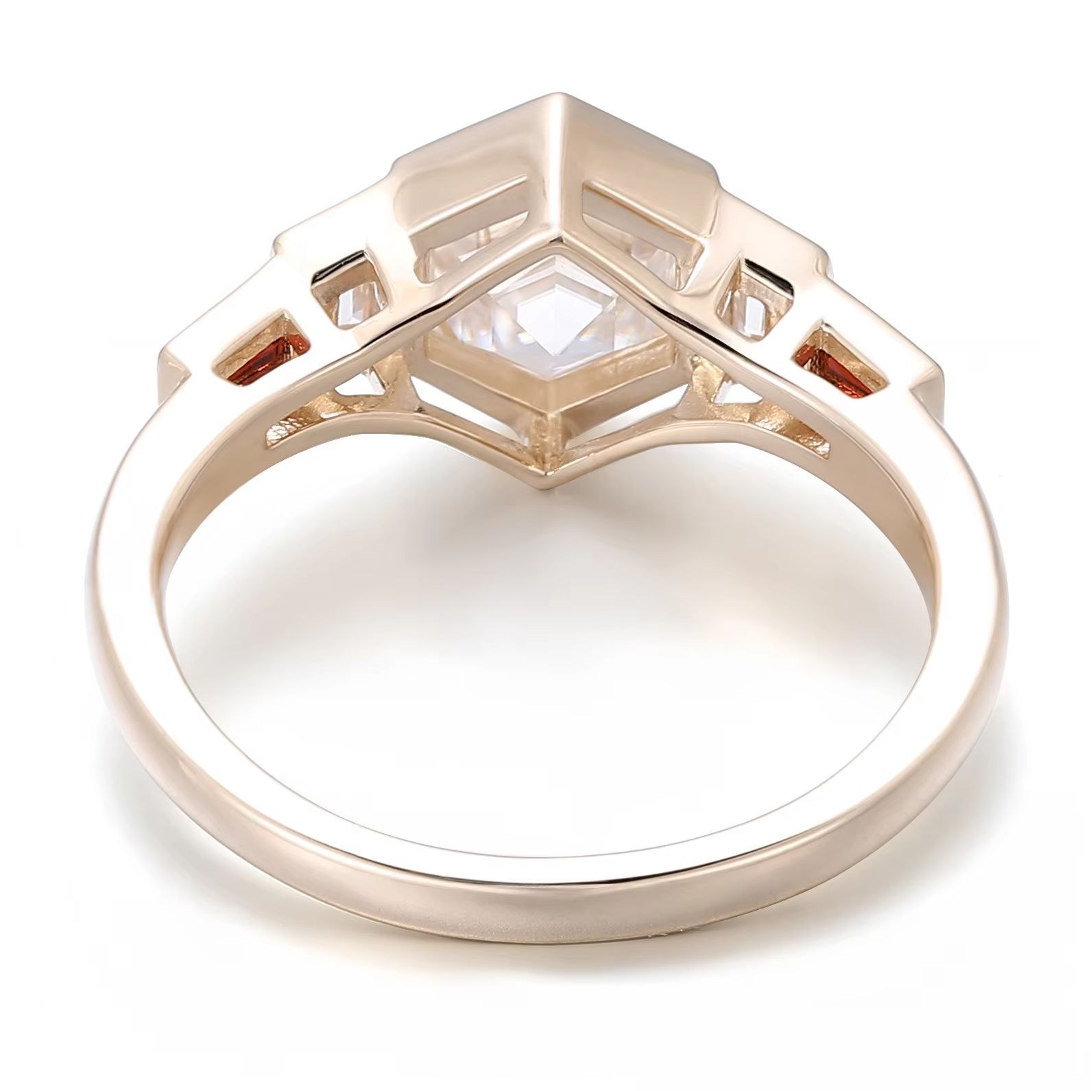 Anillo de Oro 10k 14k 18k y Pl - Moissanite Ring reseña y precio