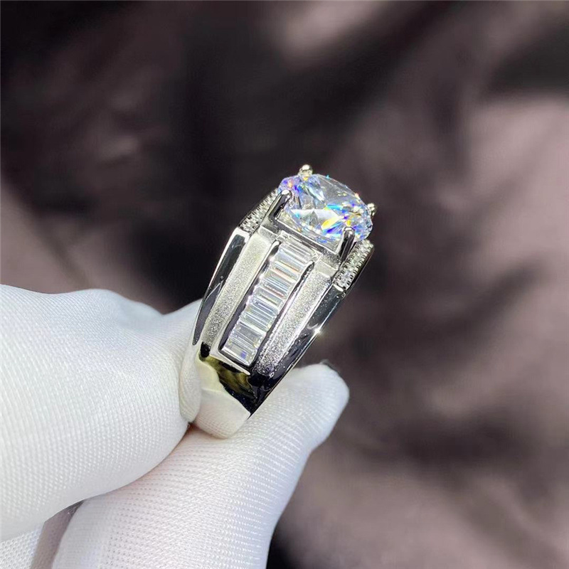 1CT 2CT 3CT D Color Moissanite - Moissanite Ring reseña y precio