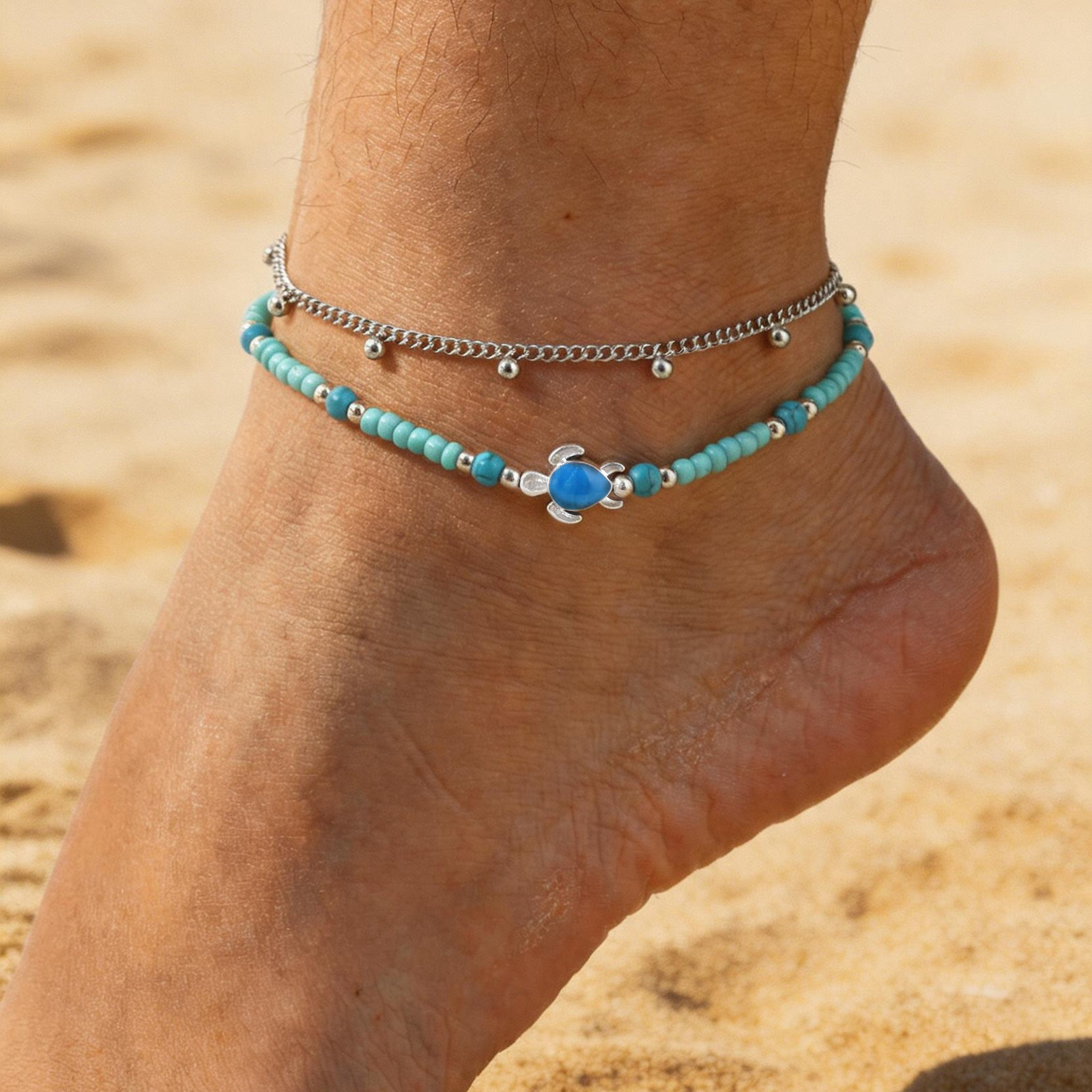 Conjunto de Tobilleras de Acer - Jc Jewelry & Watches Photos reseña y precio