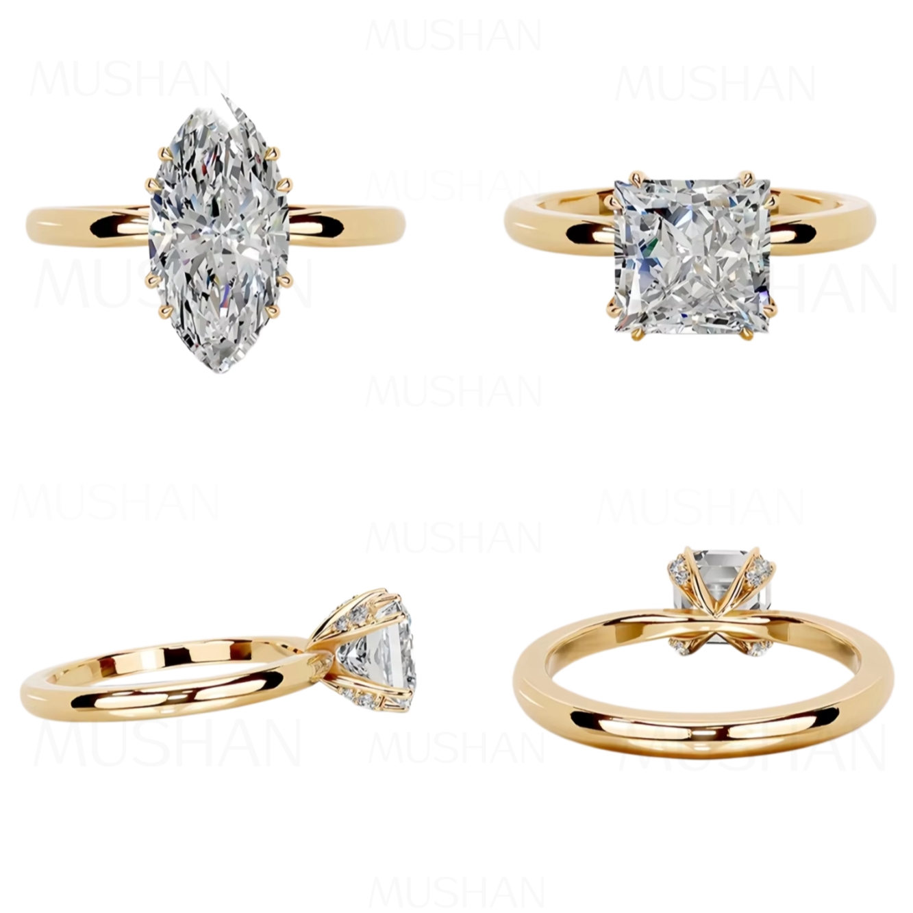 Anillo de Boda MUSHAN de Plata - Moissanite Ring reseña y precio