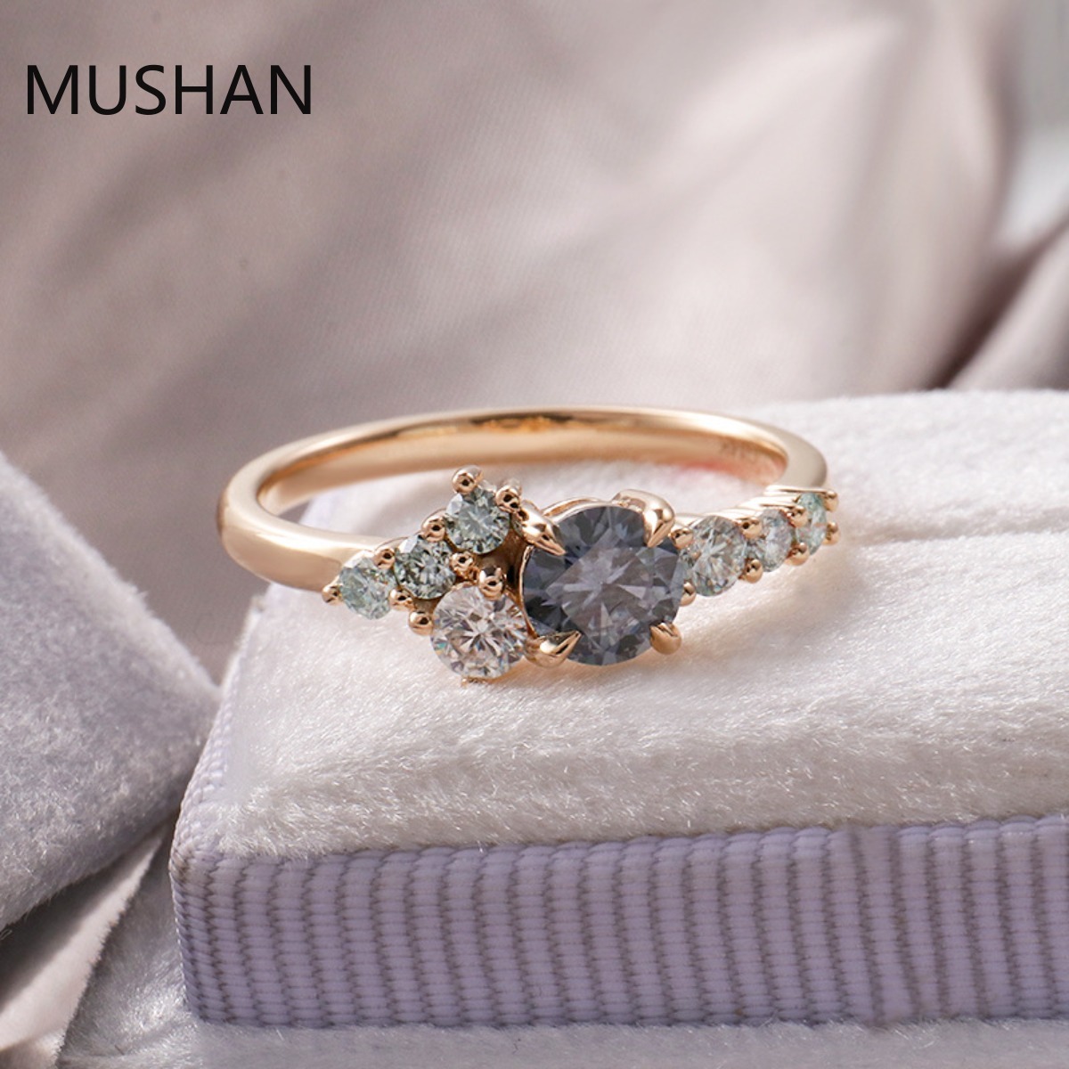 Anillos de oro de 14K y 18K de - Moissanite Ring reseña y precio
