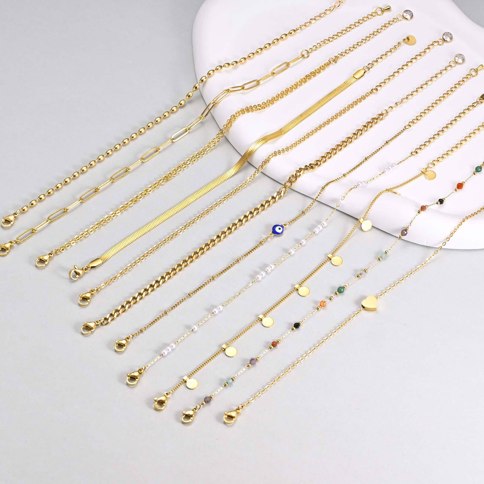 Pulsera tobillera en capas cha - Jc Jewelry & Watches Photos reseña y precio
