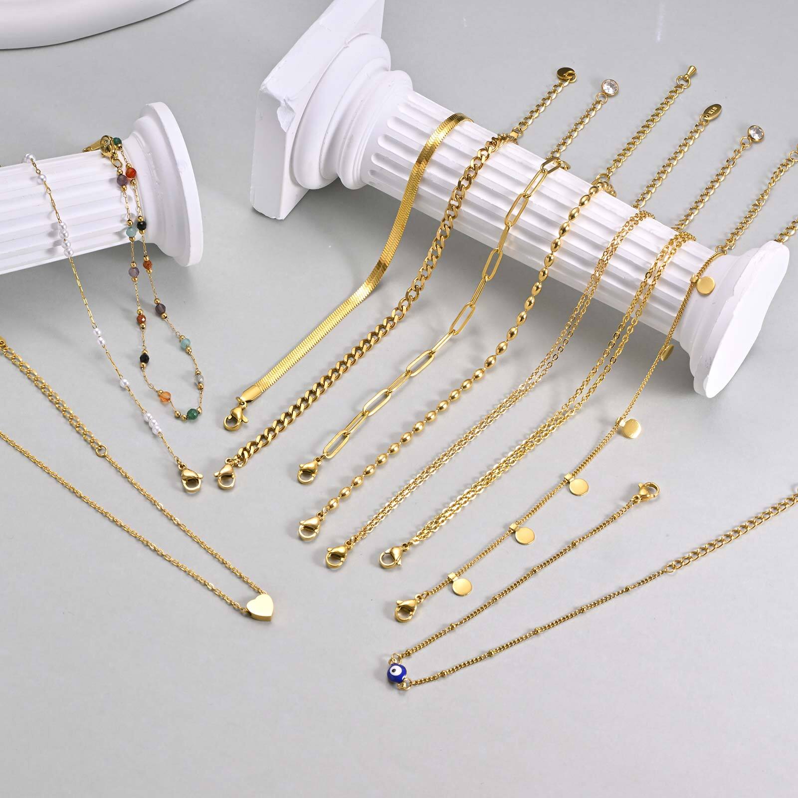 Pulsera tobillera en capas cha - Jc Jewelry & Watches Photos reseña y precio