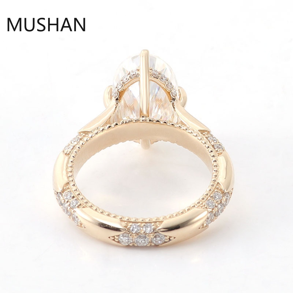 Anillos de oro de 14K y 18K de - Moissanite Ring reseña y precio