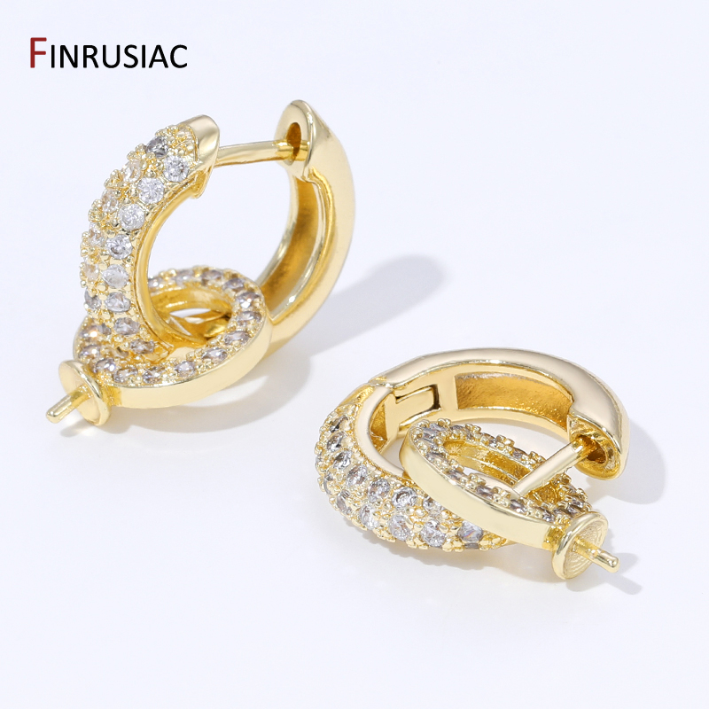 Pendiente de aro de circón con - Hoop Earrings reseña y precio