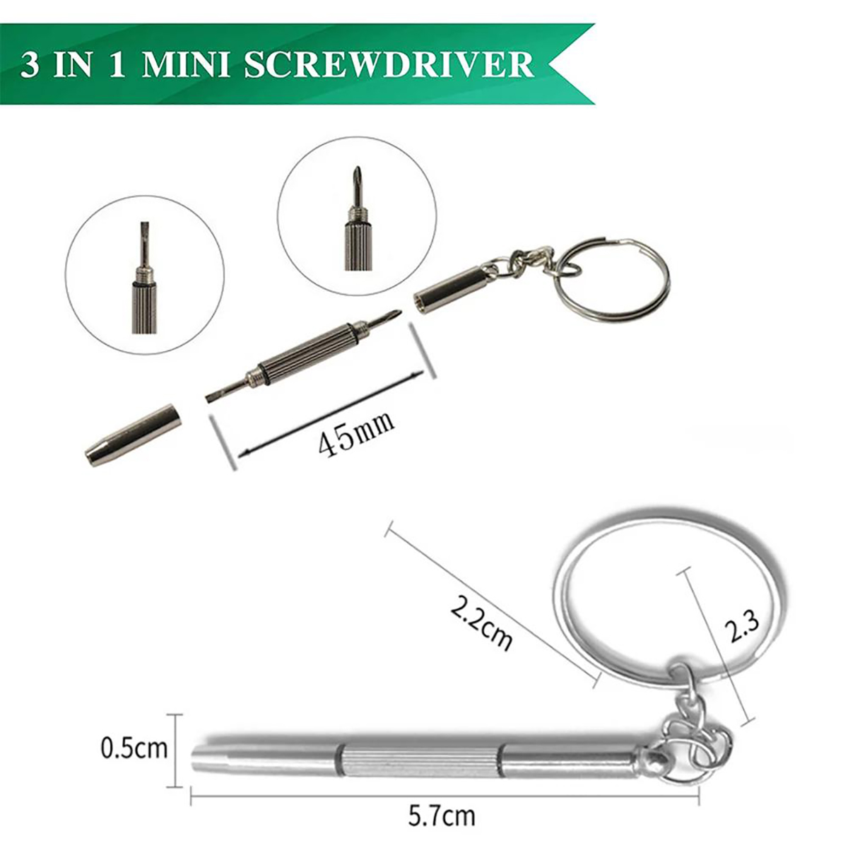 Mini destornillador 3 en 1 par - Watch Repair Tool Kit reseña y precio