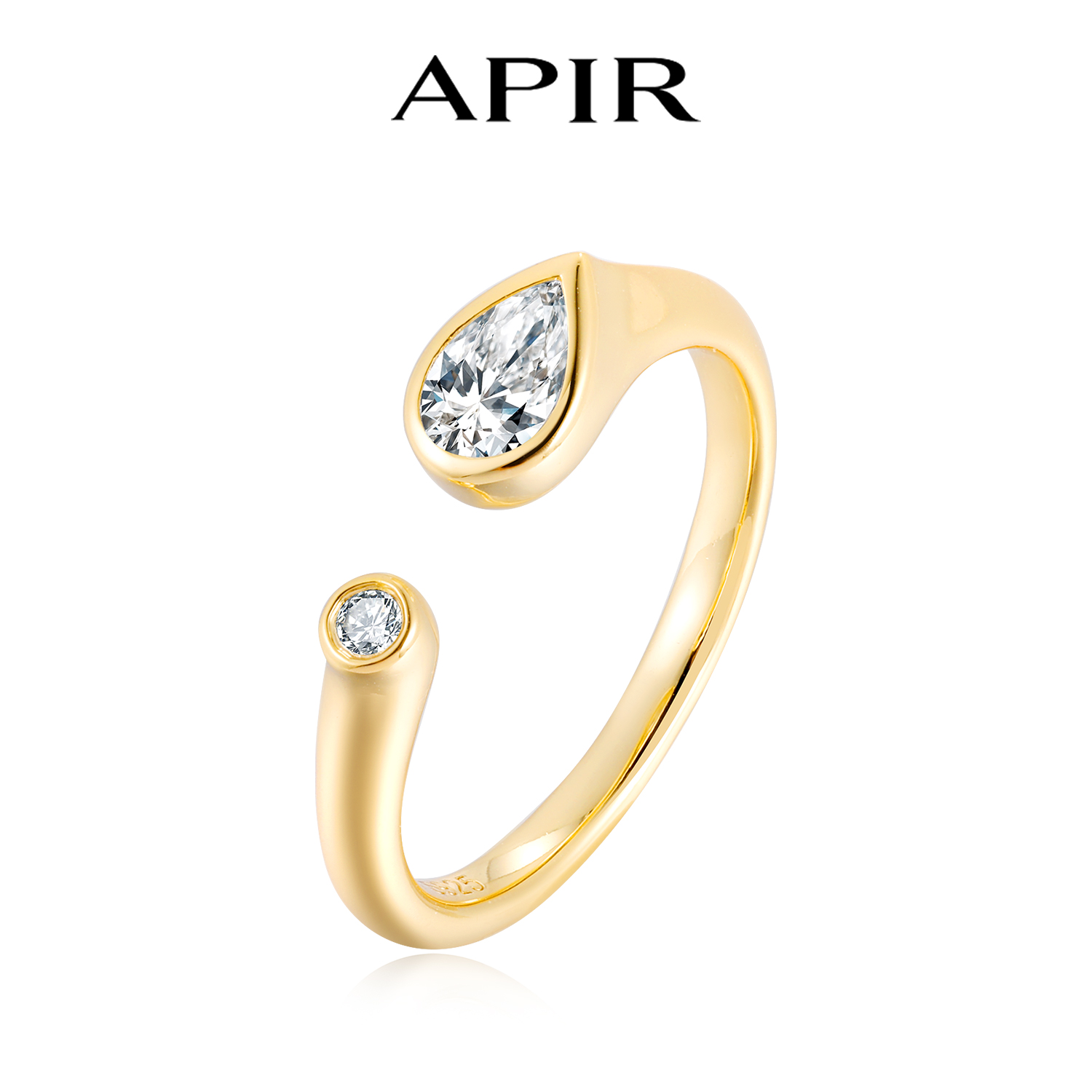 APIR D Color pera y anillo abi - Moissanite Ring reseña y precio