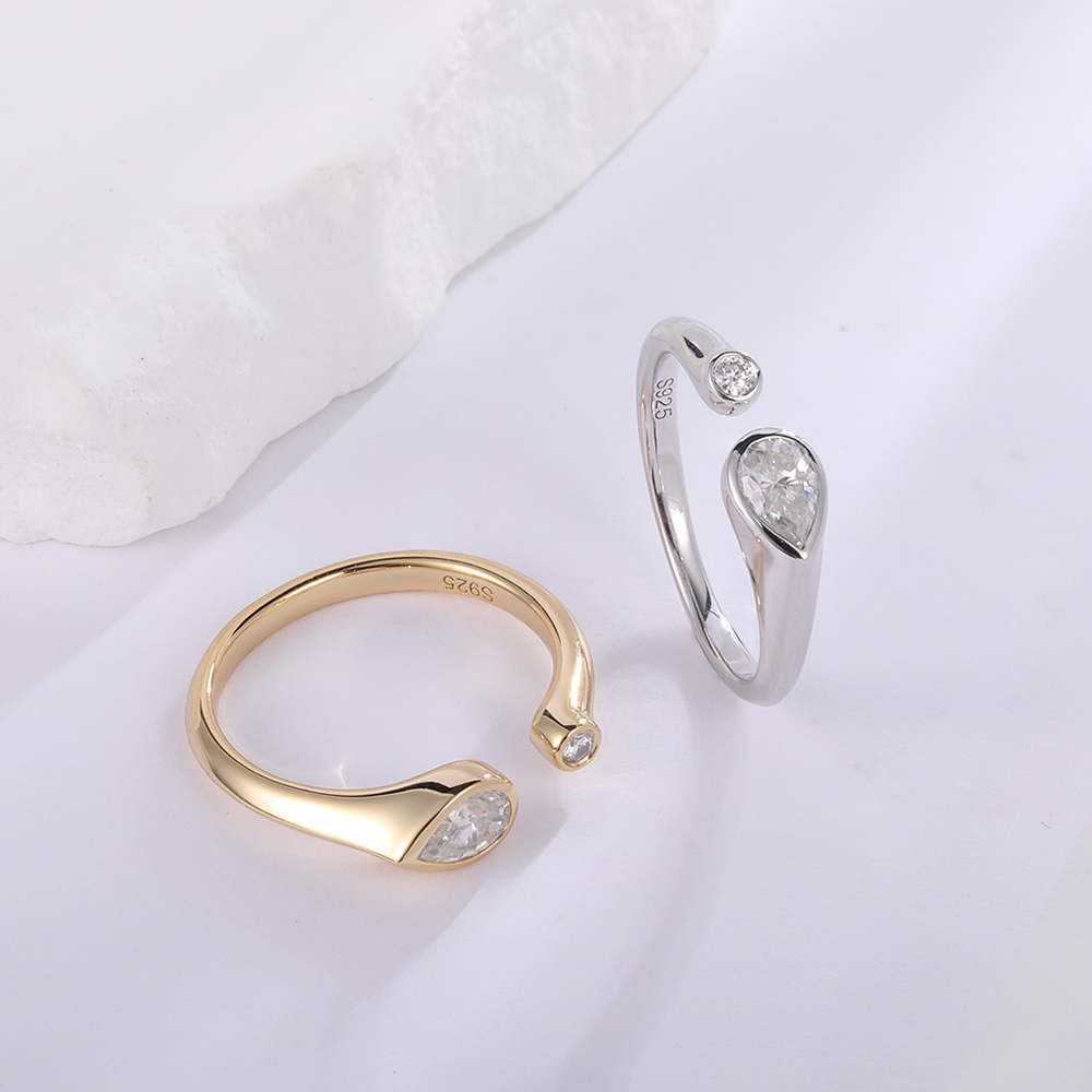 APIR D Color pera y anillo abi - Moissanite Ring reseña y precio