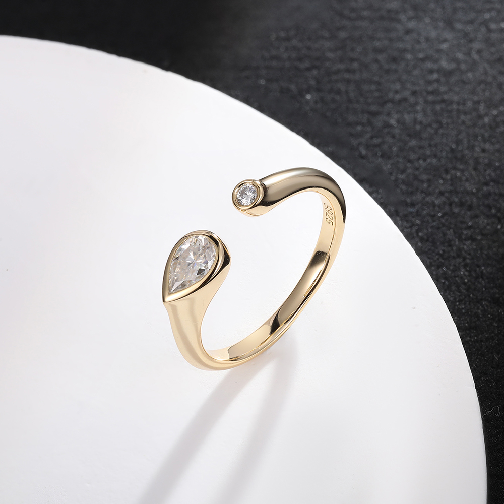 APIR D Color pera y anillo abi - Moissanite Ring reseña y precio